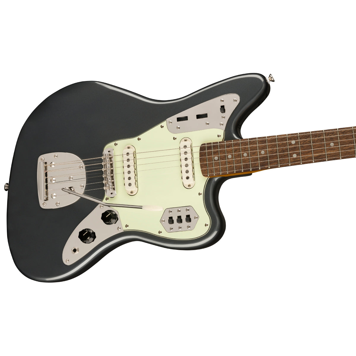 Đàn Guitar Điện Squier Classic Vibe 60s Jaguar, Laurel Fingerboard, Charcoal Frost Metallic-Mai Nguyên Music