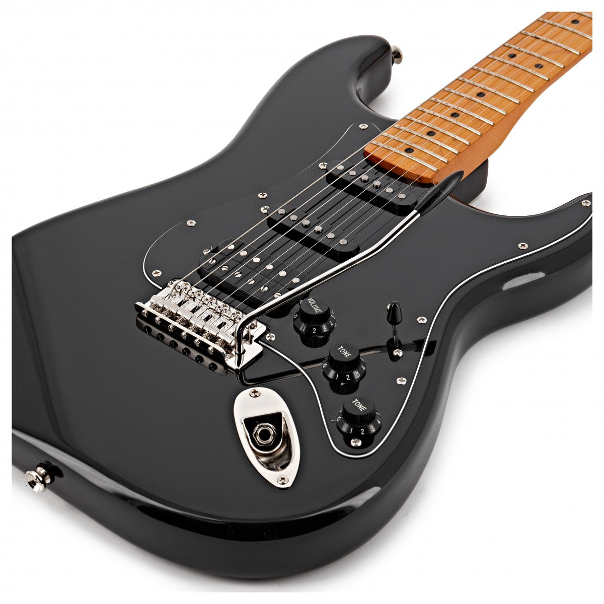 Đàn Guitar Điện Squier Classic Vibe 70s Stratocaster HSS, Maple Fingerboard, Black-Mai Nguyên Music