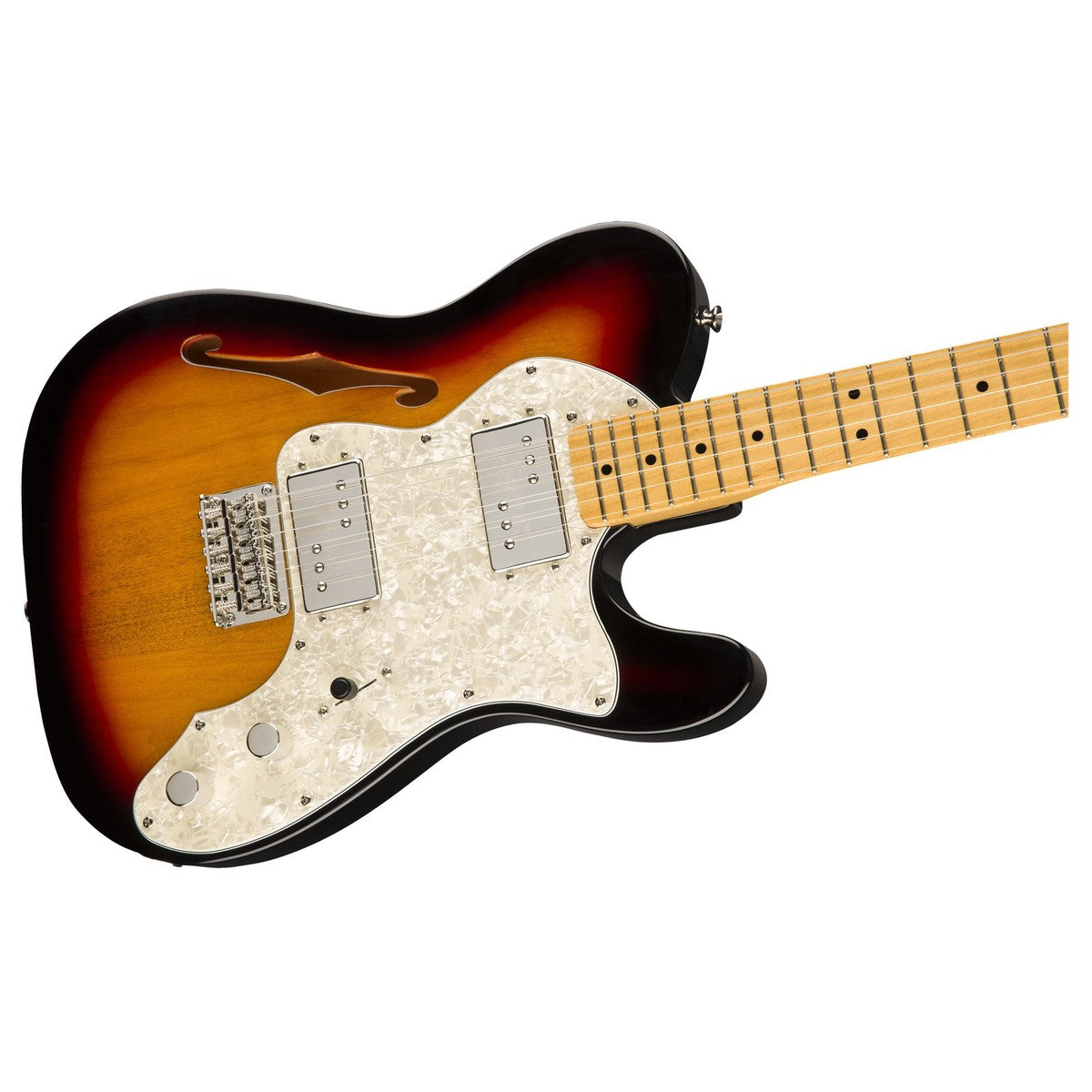 Đàn Guitar Điện Squier Classic Vibe 70s Telecaster Thinline, Maple Fingerboard, 3-Color Sunburst-Mai Nguyên Music