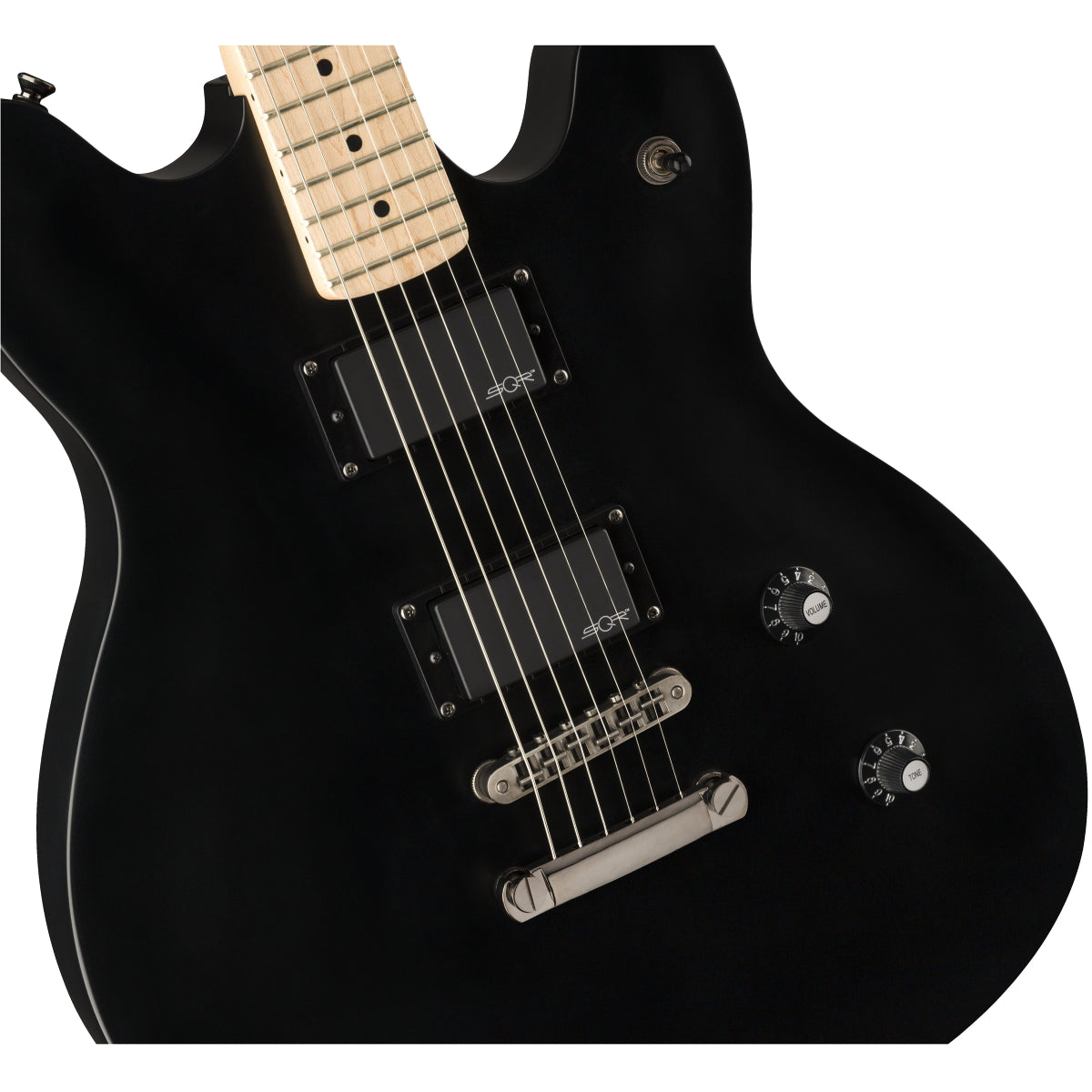Đàn Guitar Điện Squier Contemporary Active Starcaster, Maple Fingerboard, Black Flat-Mai Nguyên Music