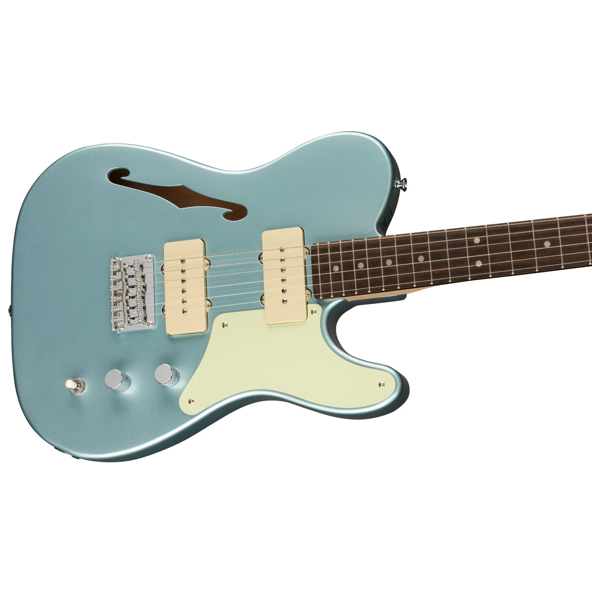 Đàn Guitar Điện Squier Paranormal Cabronita Telecaster Thinline, Laurel Fingerboard, Ice Blue Metallic-Mai Nguyên Music