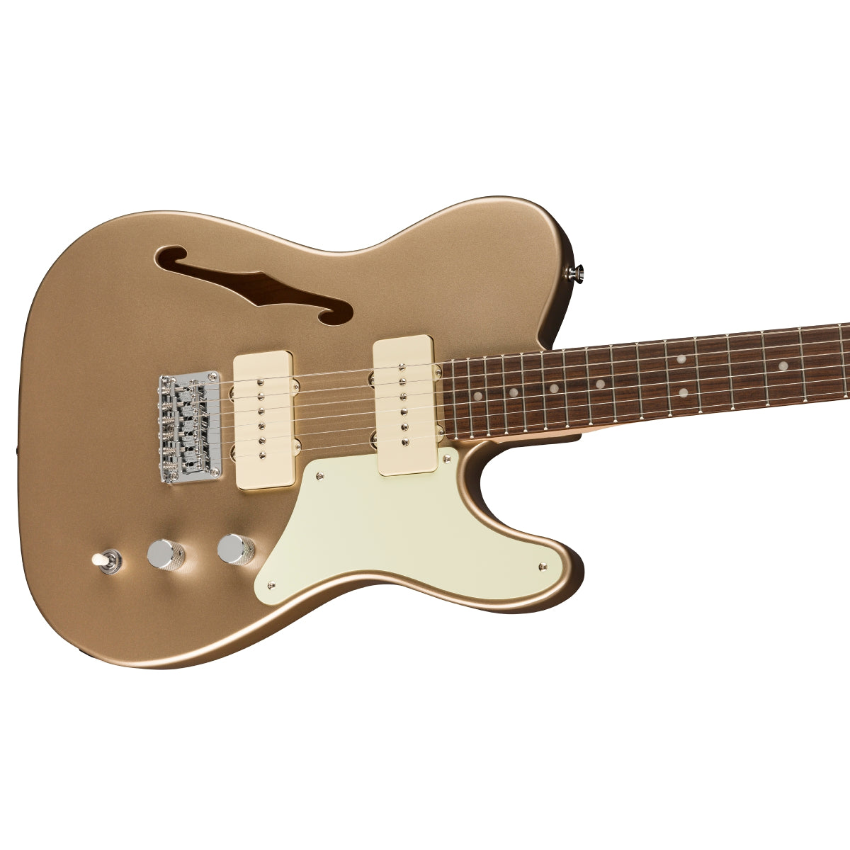 Đàn Guitar Điện Squier Paranormal Cabronita Telecaster Thinline, Laurel Fingerboard, Shoreline Gold-Mai Nguyên Music