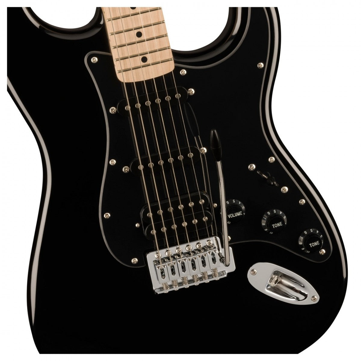 Đàn Guitar Điện Squier Sonic Stratocaster HSS, Black w/Maple Fingerboard-Mai Nguyên Music