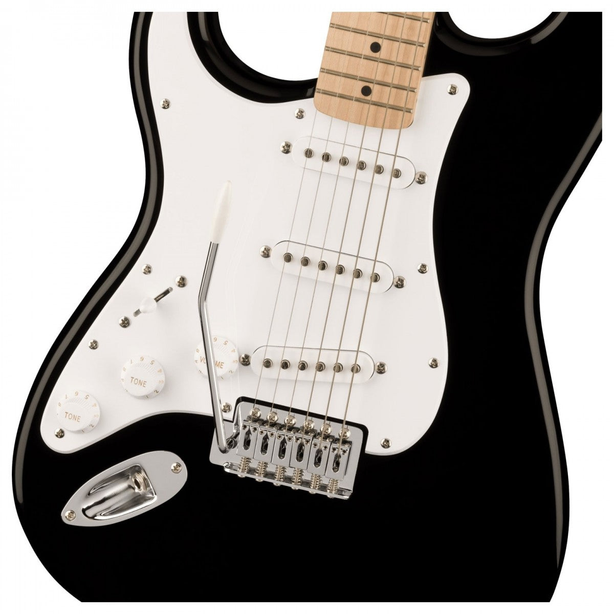 Đàn Guitar Điện Squier Sonic Stratocaster Left-Handed, Black w/Maple Fingerboard-Mai Nguyên Music