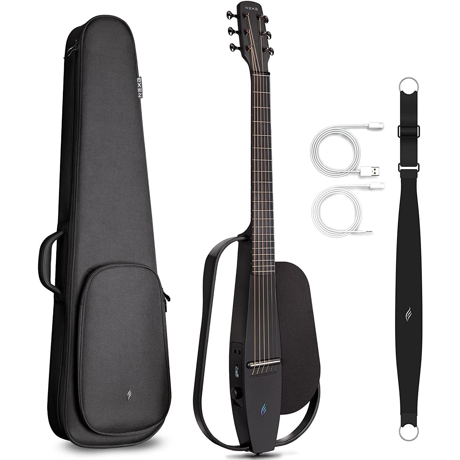 Đàn Guitar Silent Acoustic Enya NEXG Basic, Black-Mai Nguyên Music