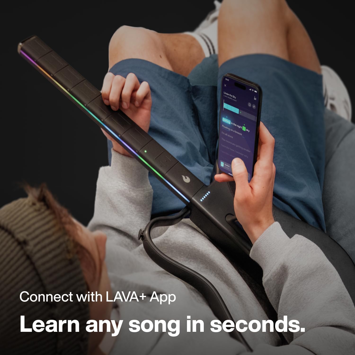 Đàn Guitar Silent Lava Genie - Stringless Smart Guitar-Mai Nguyên Music