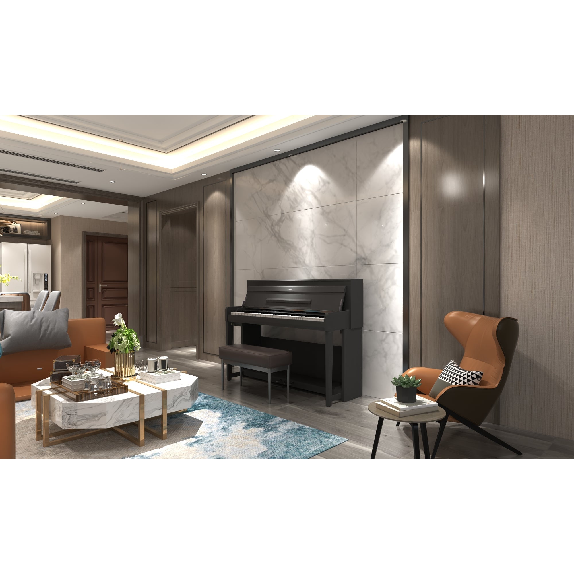 Đàn Piano Điện Kurtzman K750PE - Polish Ebony-Mai Nguyên Music