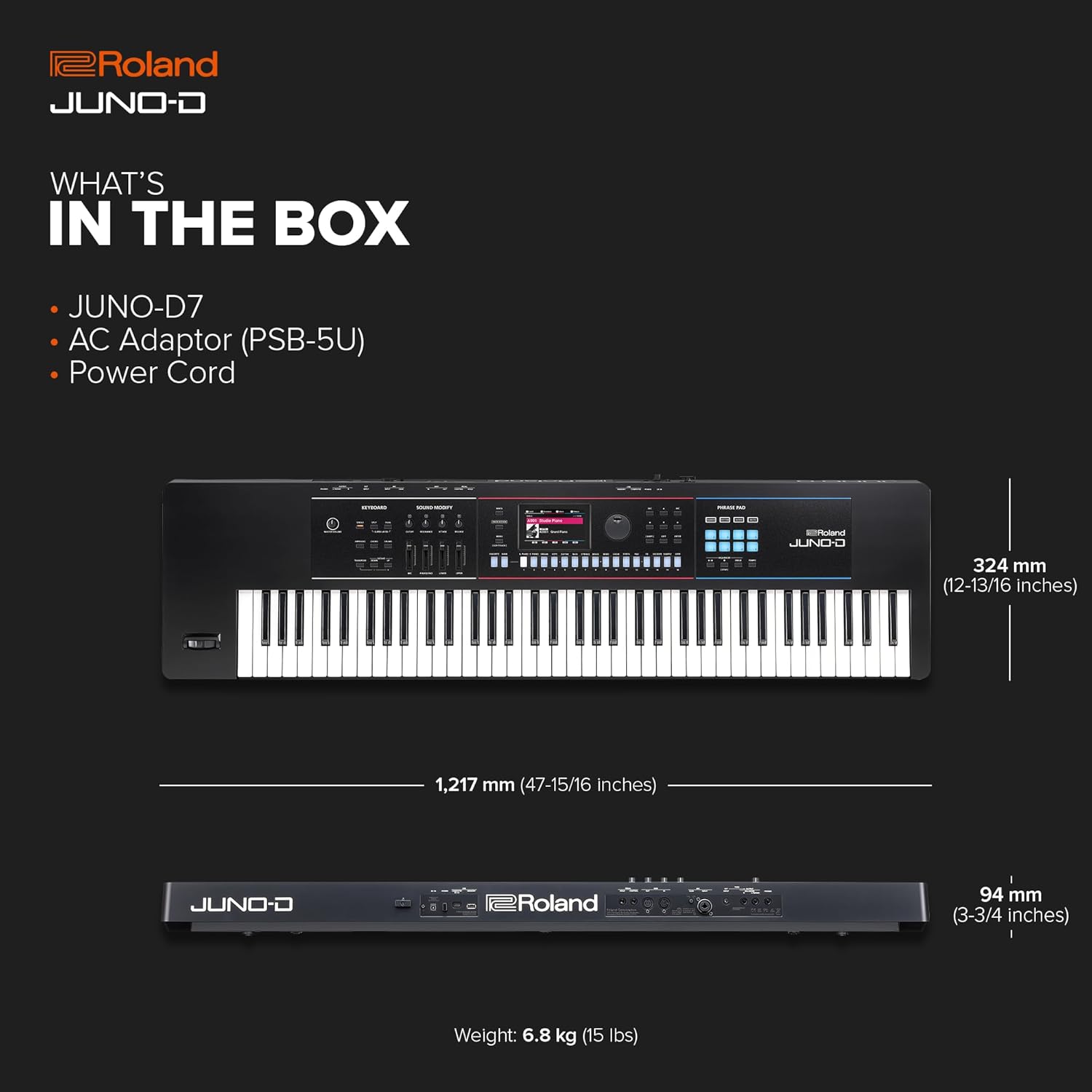 Đàn Synthesizer Roland JUNO-D7 76-Phím-Mai Nguyên Music