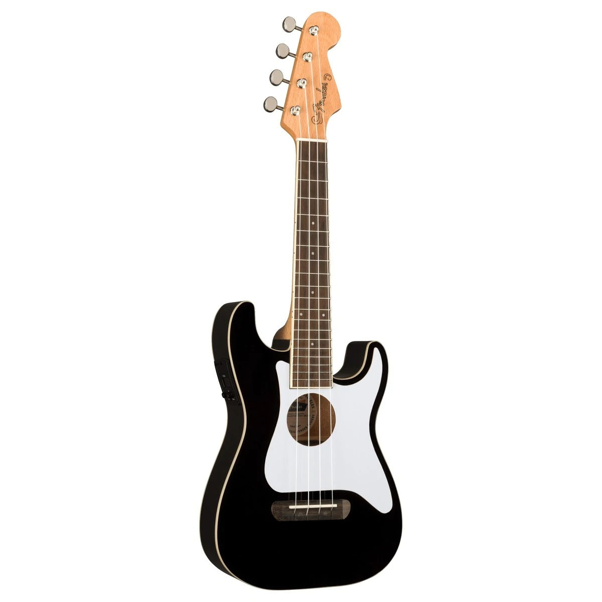 Đàn Ukulele Concert Fender Fullerton Strat FB Walnut, Black-Mai Nguyên Music