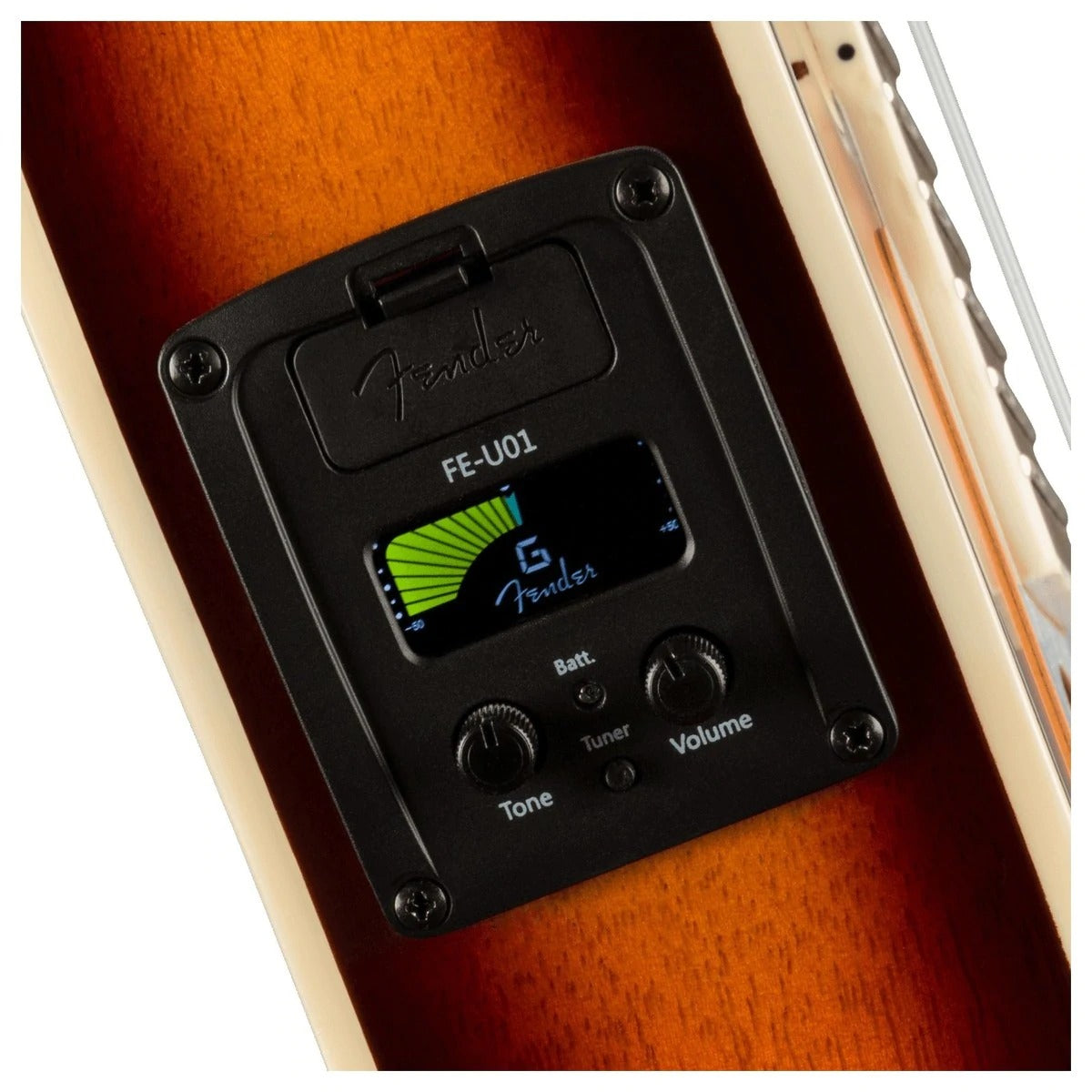 Đàn Ukulele Concert Fender Fullerton Strat FB Walnut, Sunburst-Mai Nguyên Music