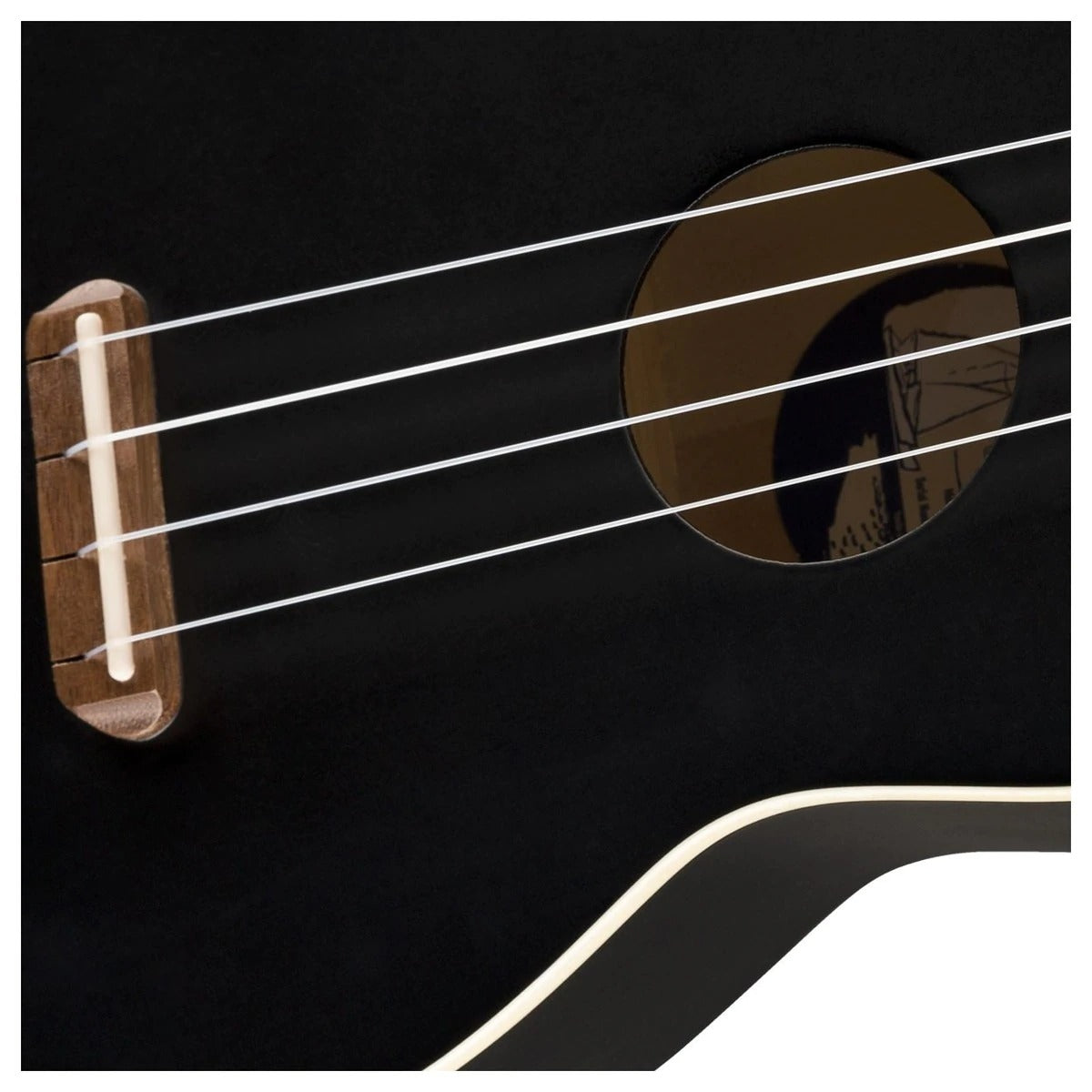 Đàn Ukulele Soprano Fender Venice FB Walnut, Black-Mai Nguyên Music