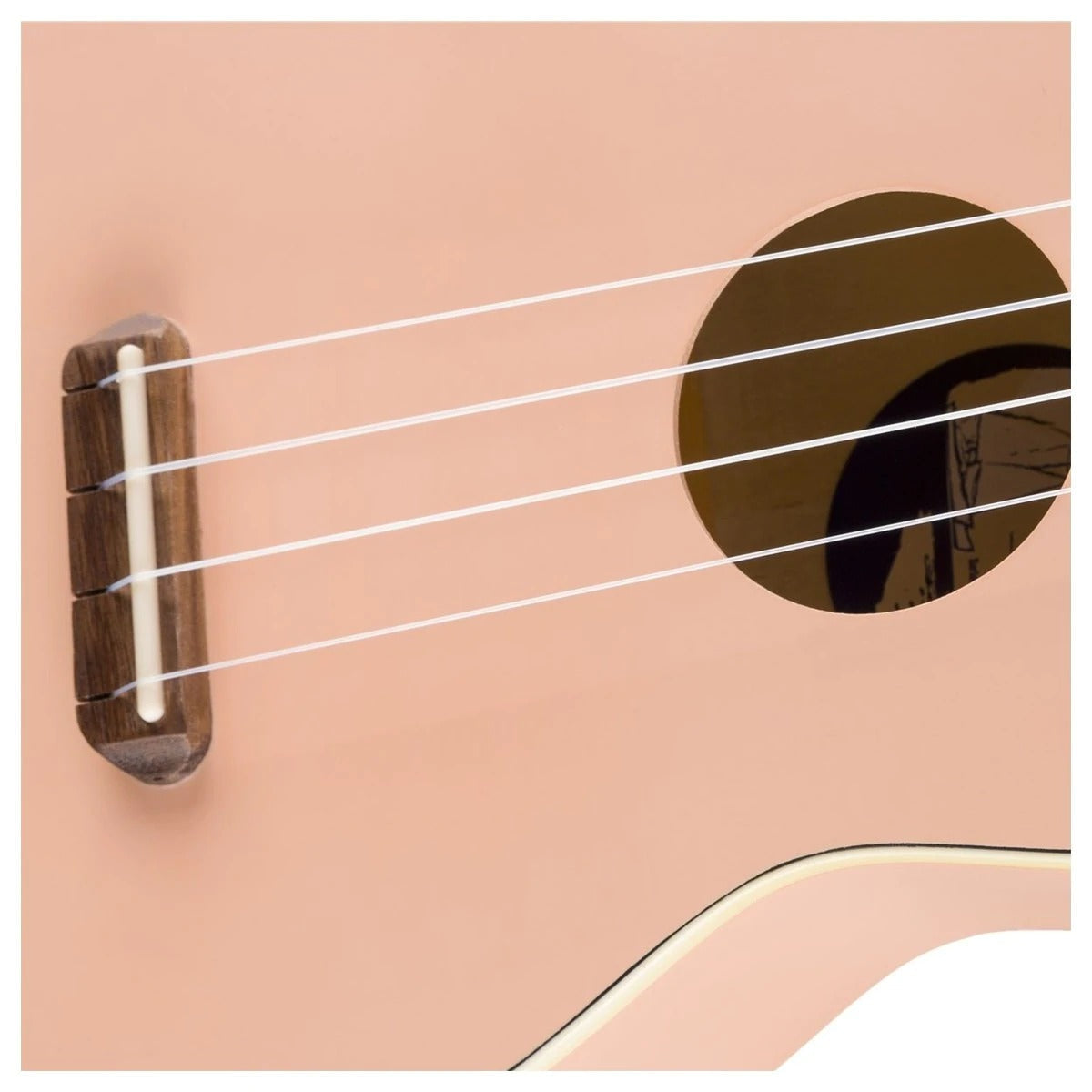 Đàn Ukulele Soprano Fender Venice FB Walnut, Shell Pink-Mai Nguyên Music