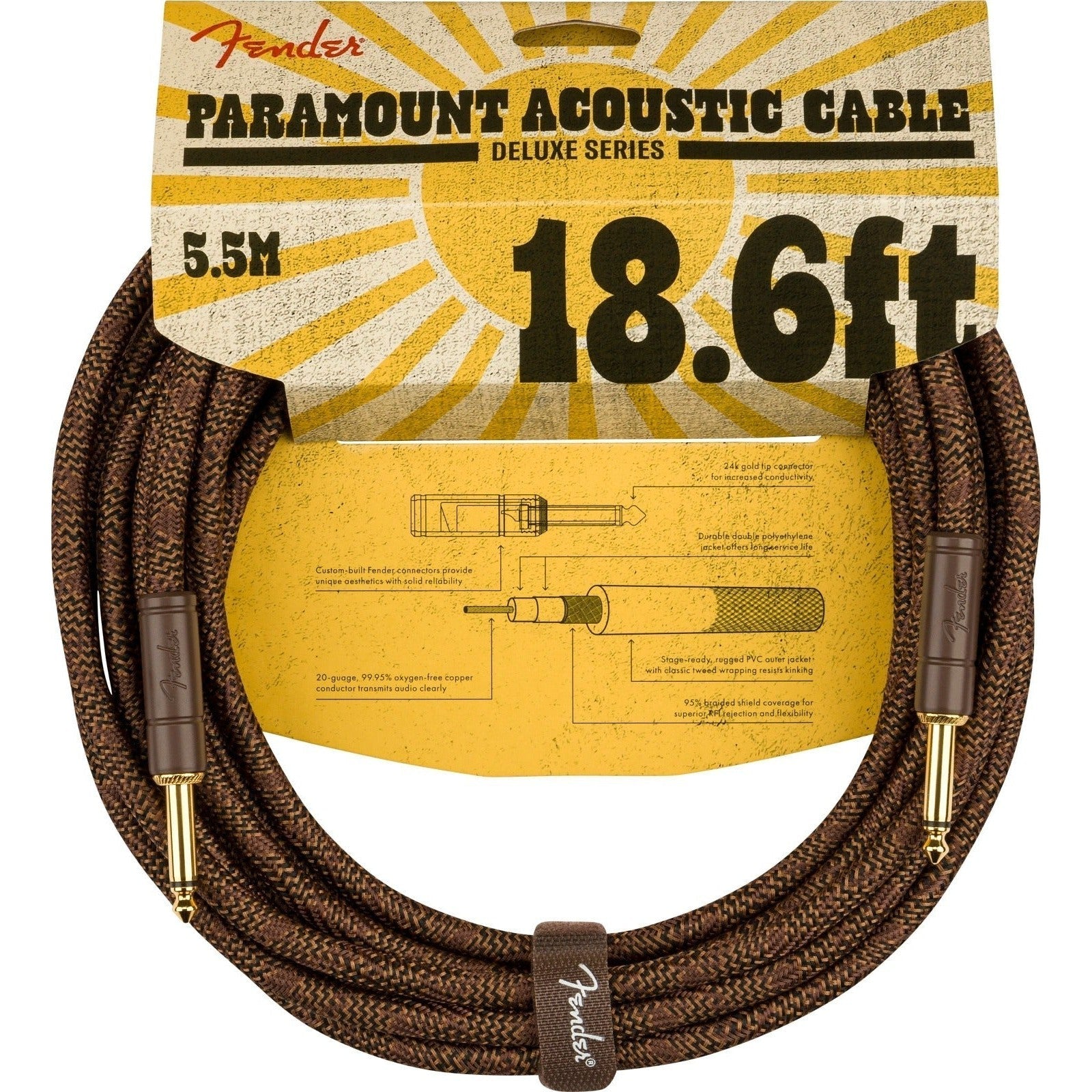 Dây Cáp Kết Nối Fender Paramount Acoustic-Mai Nguyên Music