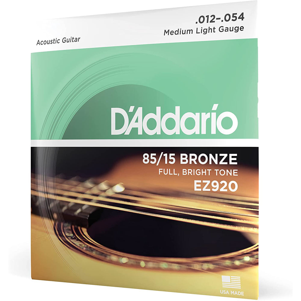 Dây Đàn Guitar Acoustic D'Addario EZ920 85/15 Bronze, Medium Light, 12-54-Mai Nguyên Music