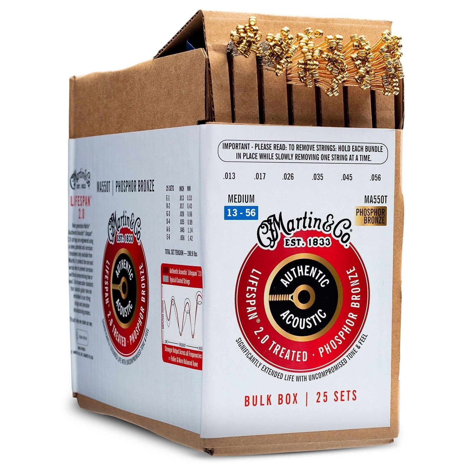 Dây Đàn Guitar Acoustic Martin Authentic Acoustic Lifespan 2.0 Phosphor Bronze-Mai Nguyên Music