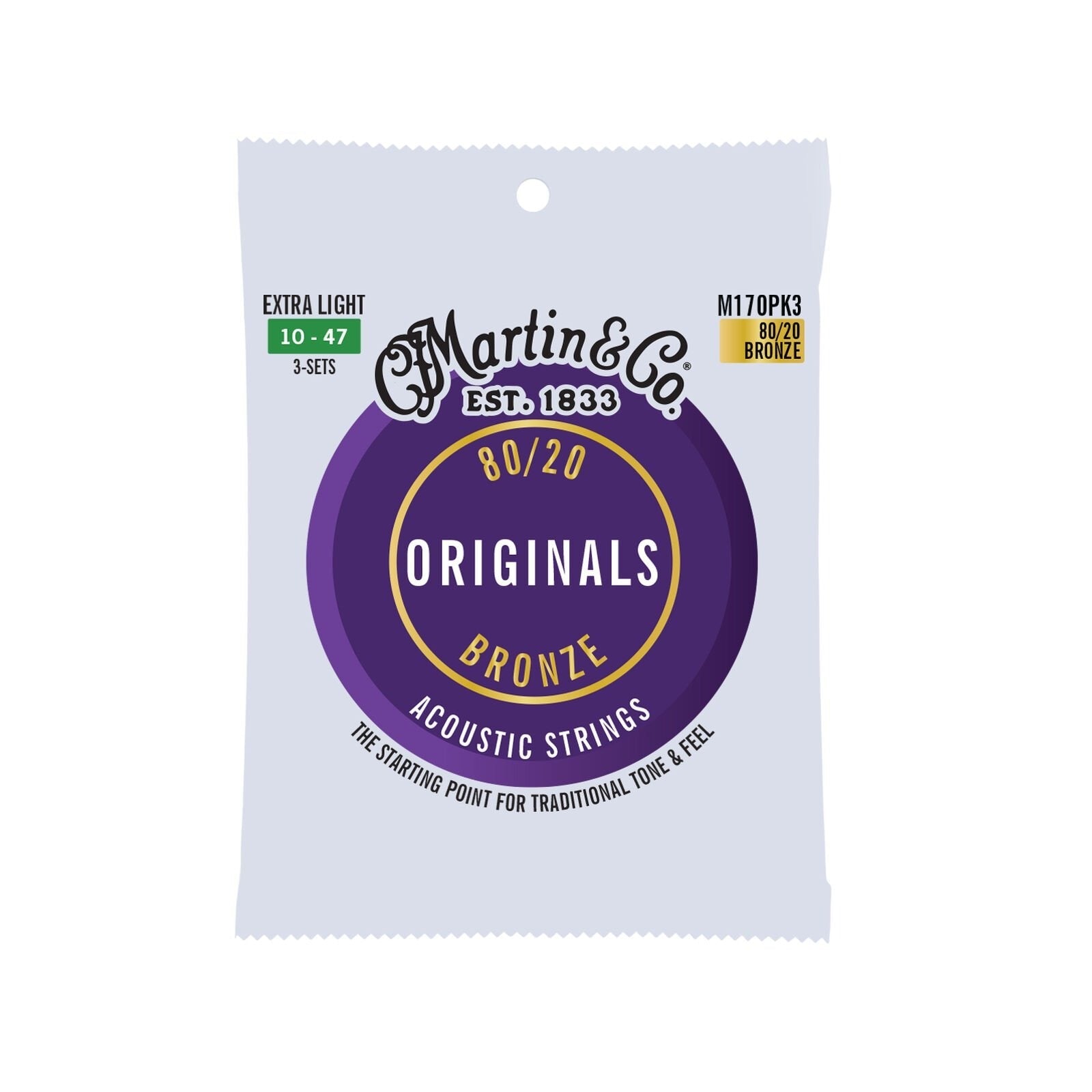 Dây Đàn Guitar Acoustic Martin The Original 80/20 Bronzo-Mai Nguyên Music