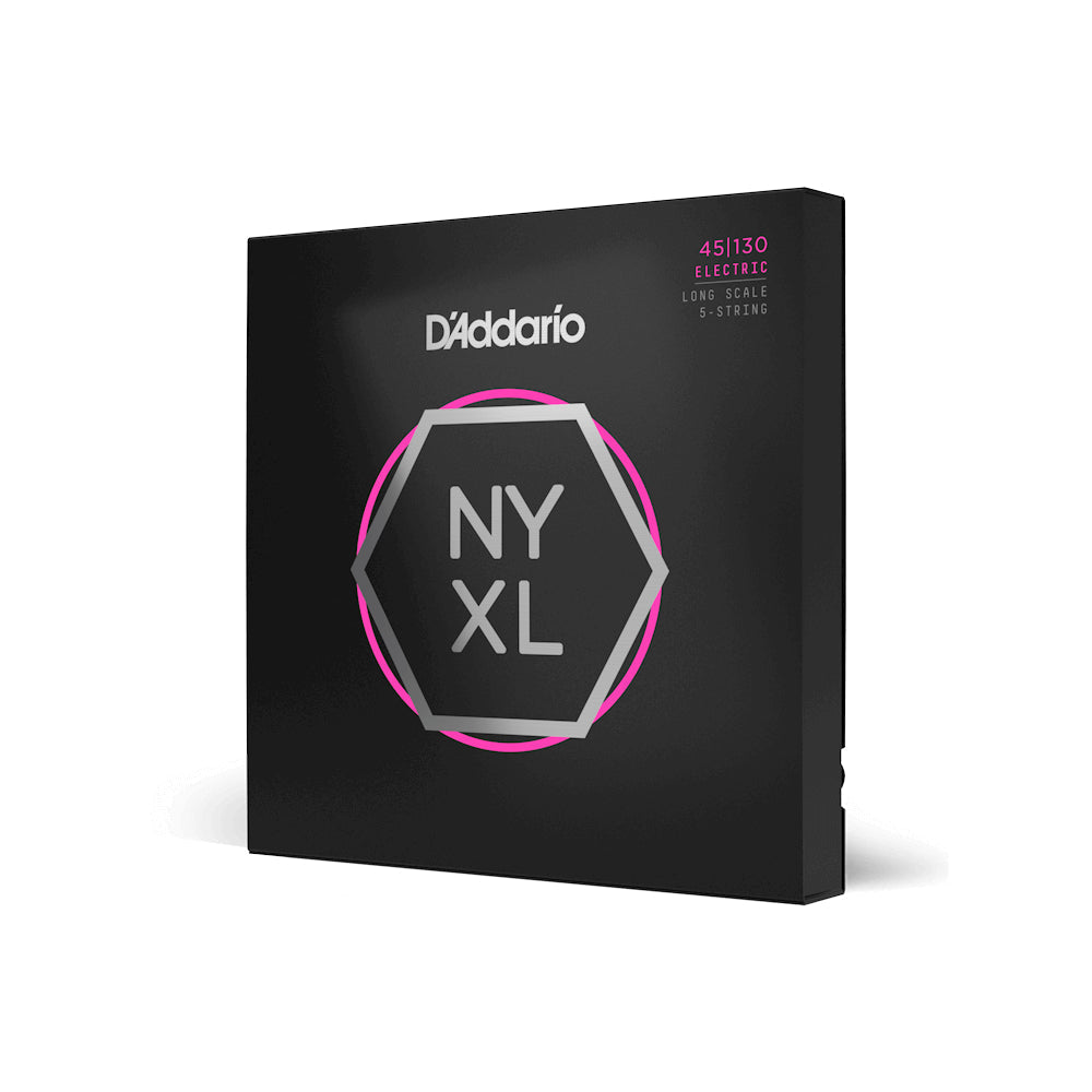 Dây Đàn Guitar Bass D'Addario NYXL45130 NYXL 5-String, Long Scale, Regular Light, 45-130-Mai Nguyên Music