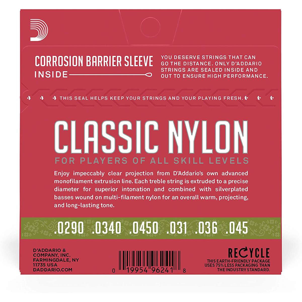 Dây Đàn Guitar Classic D'Addario EJ27N 1/2 Size, Normal Tension-Mai Nguyên Music