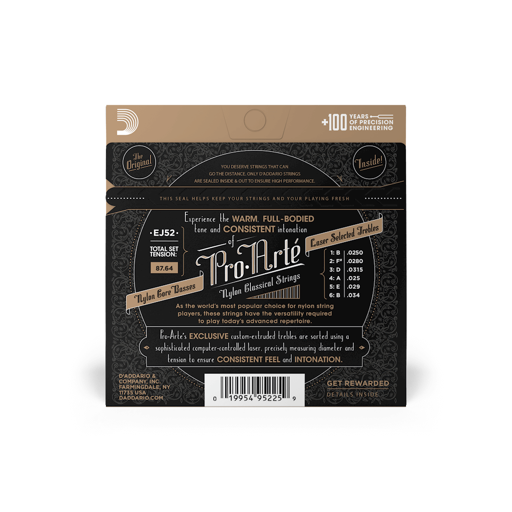 Dây Đàn Guitar Classic D'Addario EJ52 Pro-Arte Alto, Normal Tension-Mai Nguyên Music