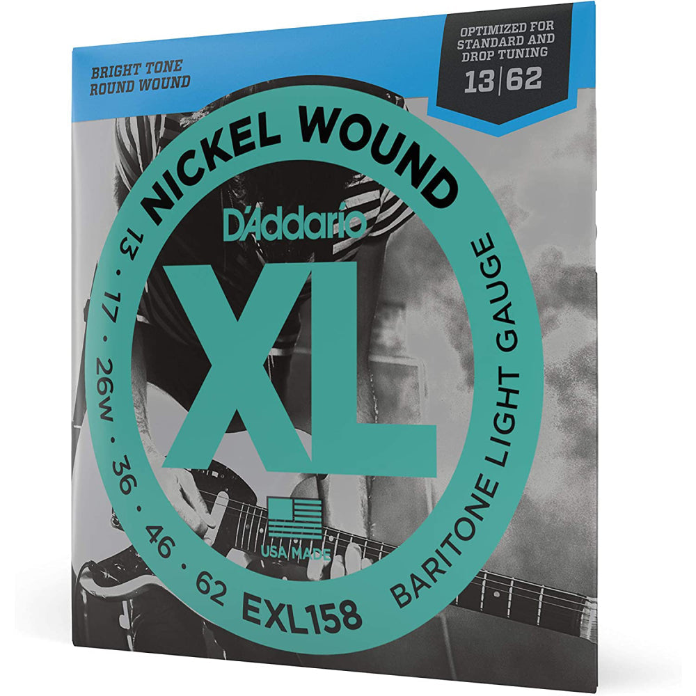 Dây Đàn Guitar Điện D'Addario EXL158 Light XL Nickel Wound, 013-062 Light Baritone-Mai Nguyên Music