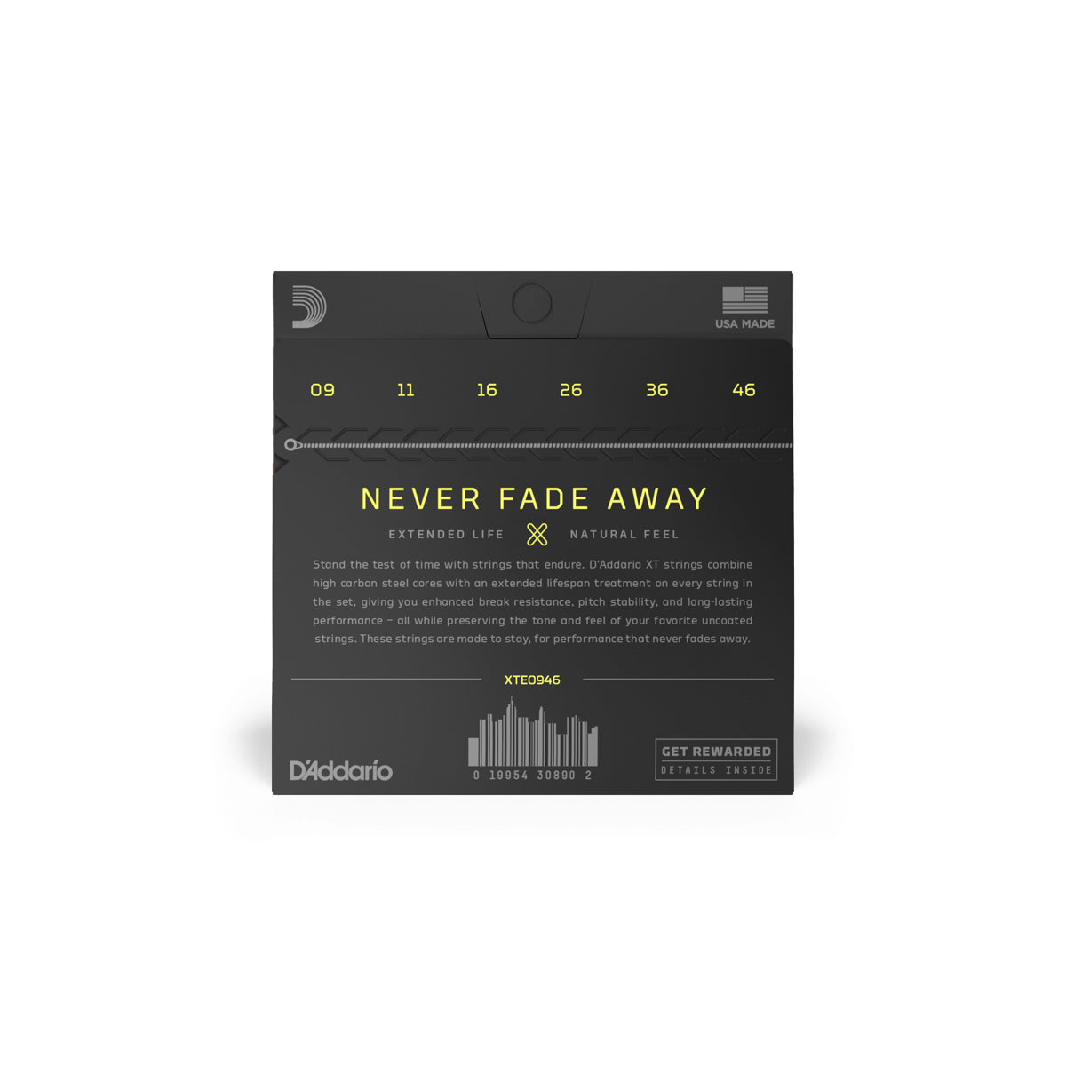 Dây Đàn Guitar Điện D'Addario XTE0946 XT Nickel Plated Steel, Super Light Top/Regular Bottom, 09-46-Mai Nguyên Music