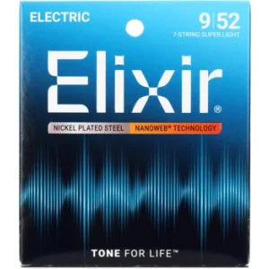 Dây Đàn Guitar Điện Elixir 12007 Nanoweb Super Light 7-String 9-42-Mai Nguyên Music