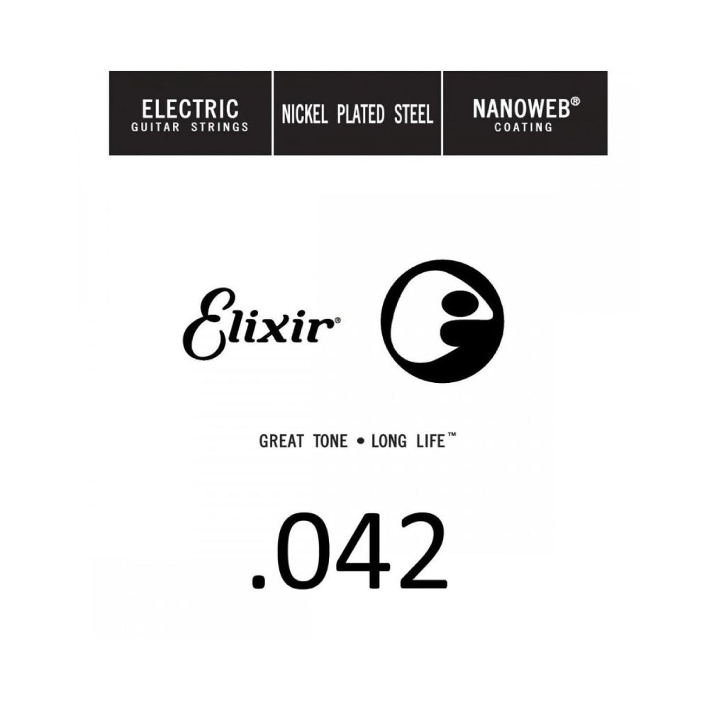 Dây Đàn Guitar Điện Elixir 15242 Nanoweb Electric .042 Single String-Mai Nguyên Music