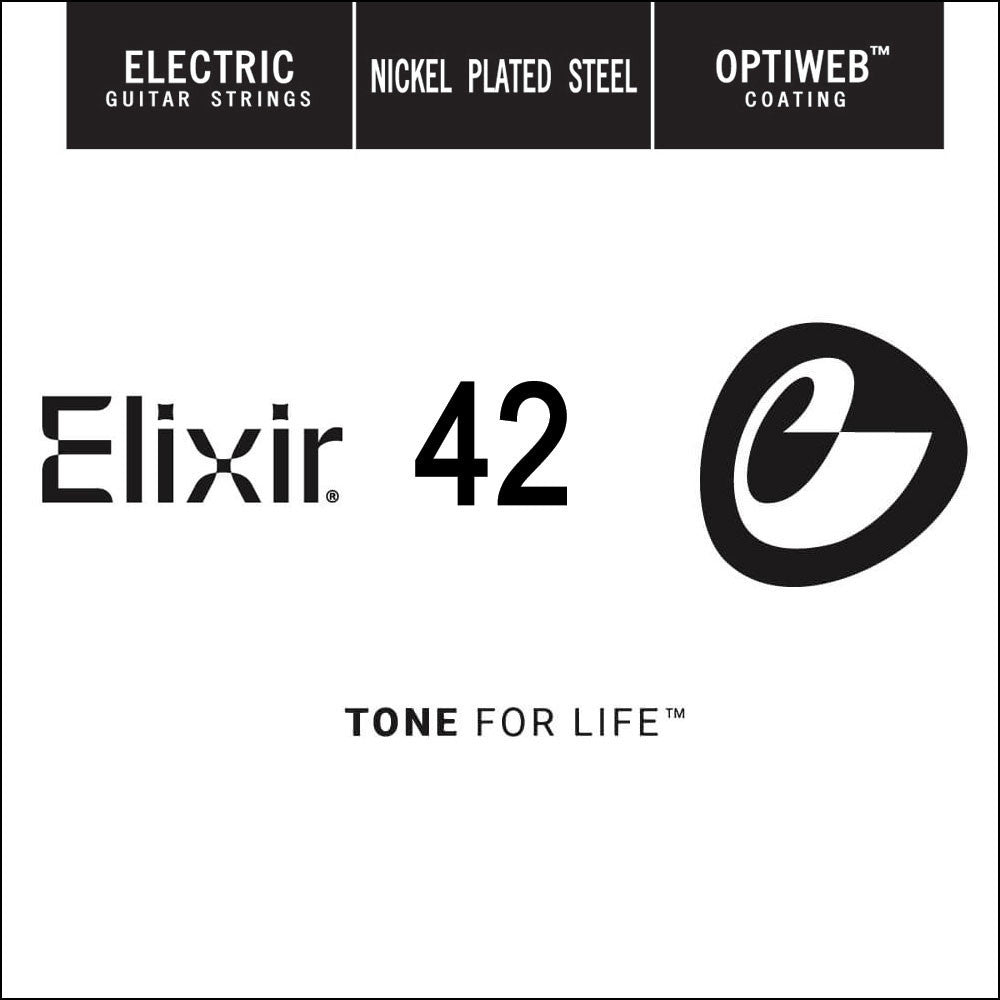 Dây Đàn Guitar Điện Elixir 16242 Optiweb Nickel Electric .042 Single-Mai Nguyên Music
