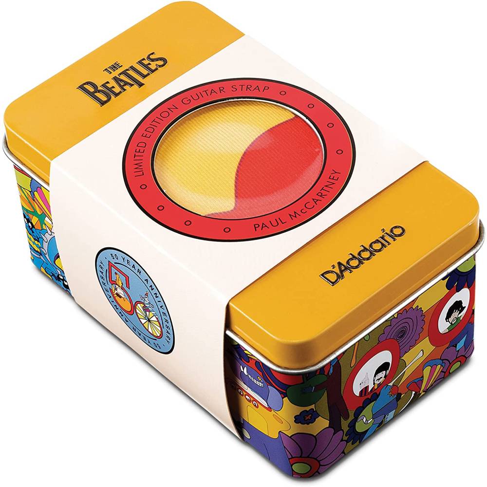 Dây Đeo Đàn Guitar D'Addario Beatles Yellow Submarine 50mm Tin, Paul-Mai Nguyên Music