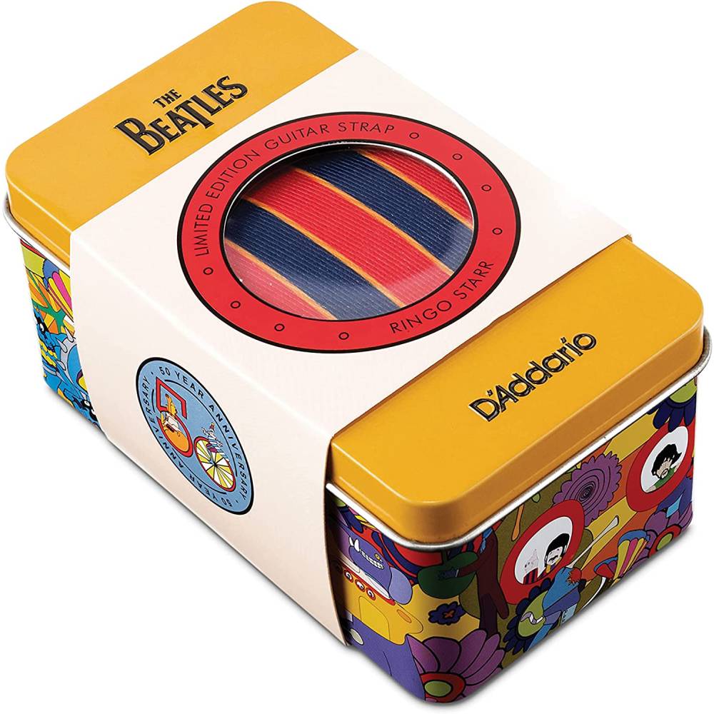 Dây Đeo Đàn Guitar D'Addario Beatles Yellow Submarine 50mm Tin, Ringo-Mai Nguyên Music