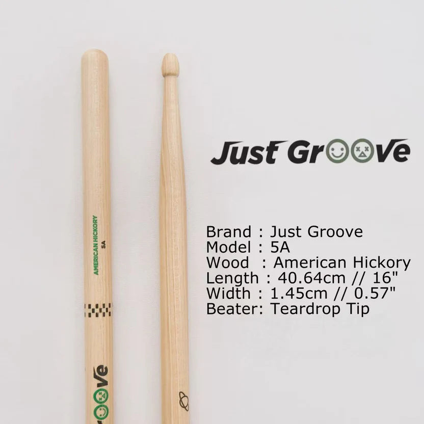 Dùi Trống Just Groove, Gỗ Tự Nhiên-Mai Nguyên Music