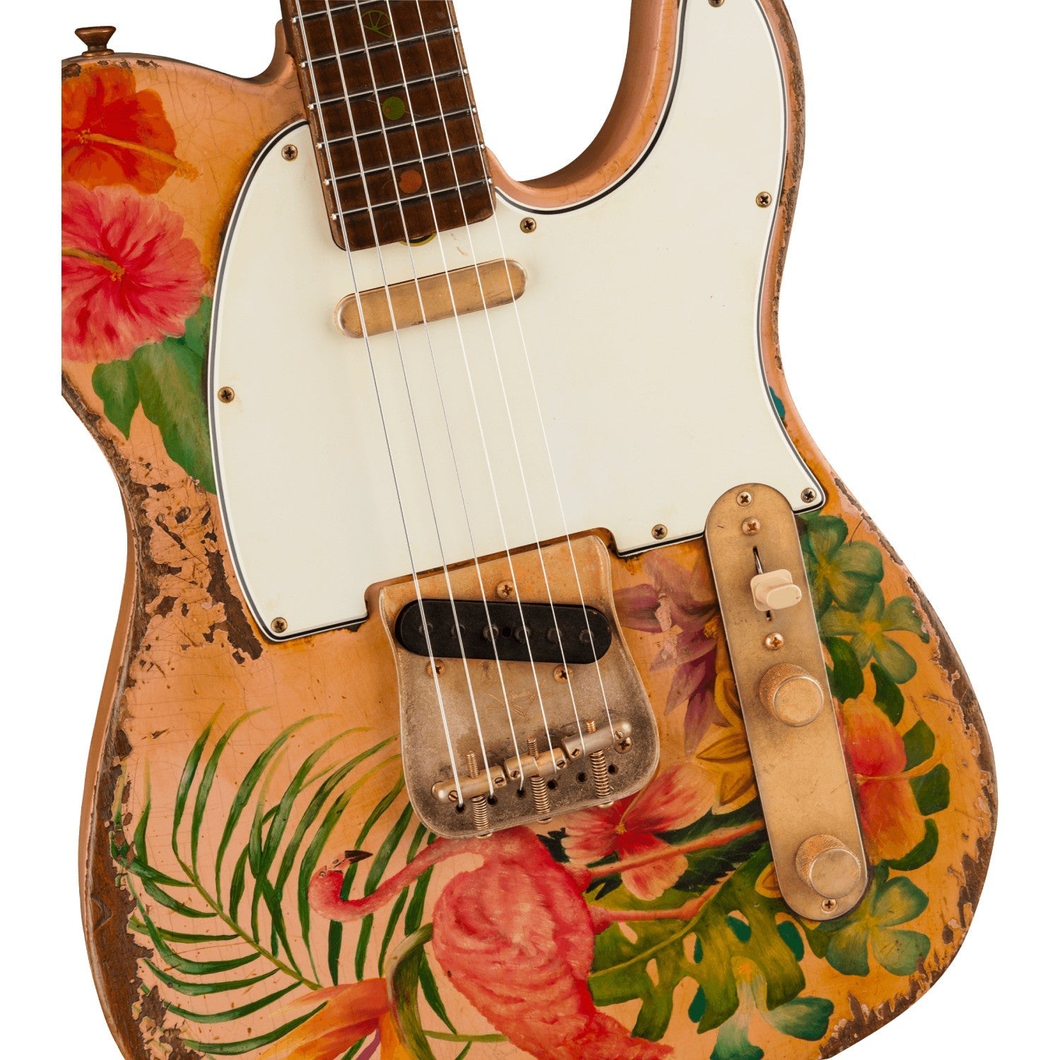 Fender Custom Shop 2021 Vincent Van Trigt Masterbuilt Prestige Flamingo Sunset Telecater-Mai Nguyên Music