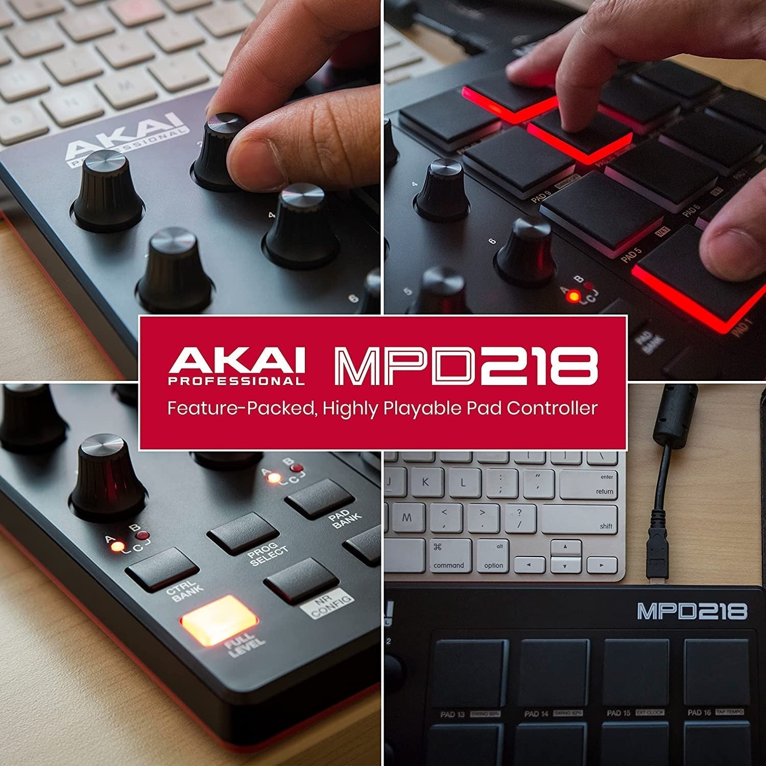 MIDI Pad Controller Akai MPD 218-Mai Nguyên Music