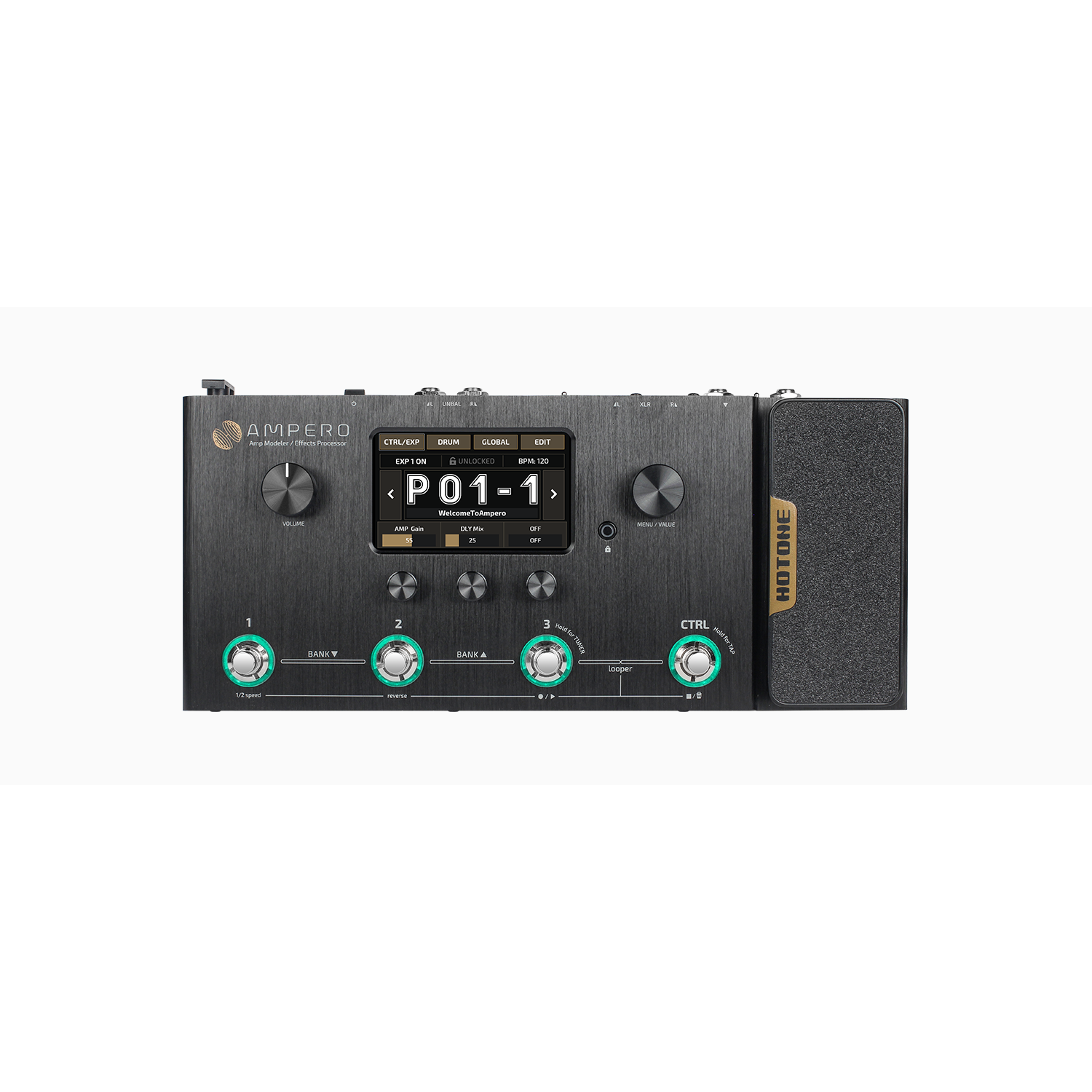 Multi Effect Pedal Hotone Ampero MP-100-Mai Nguyên Music