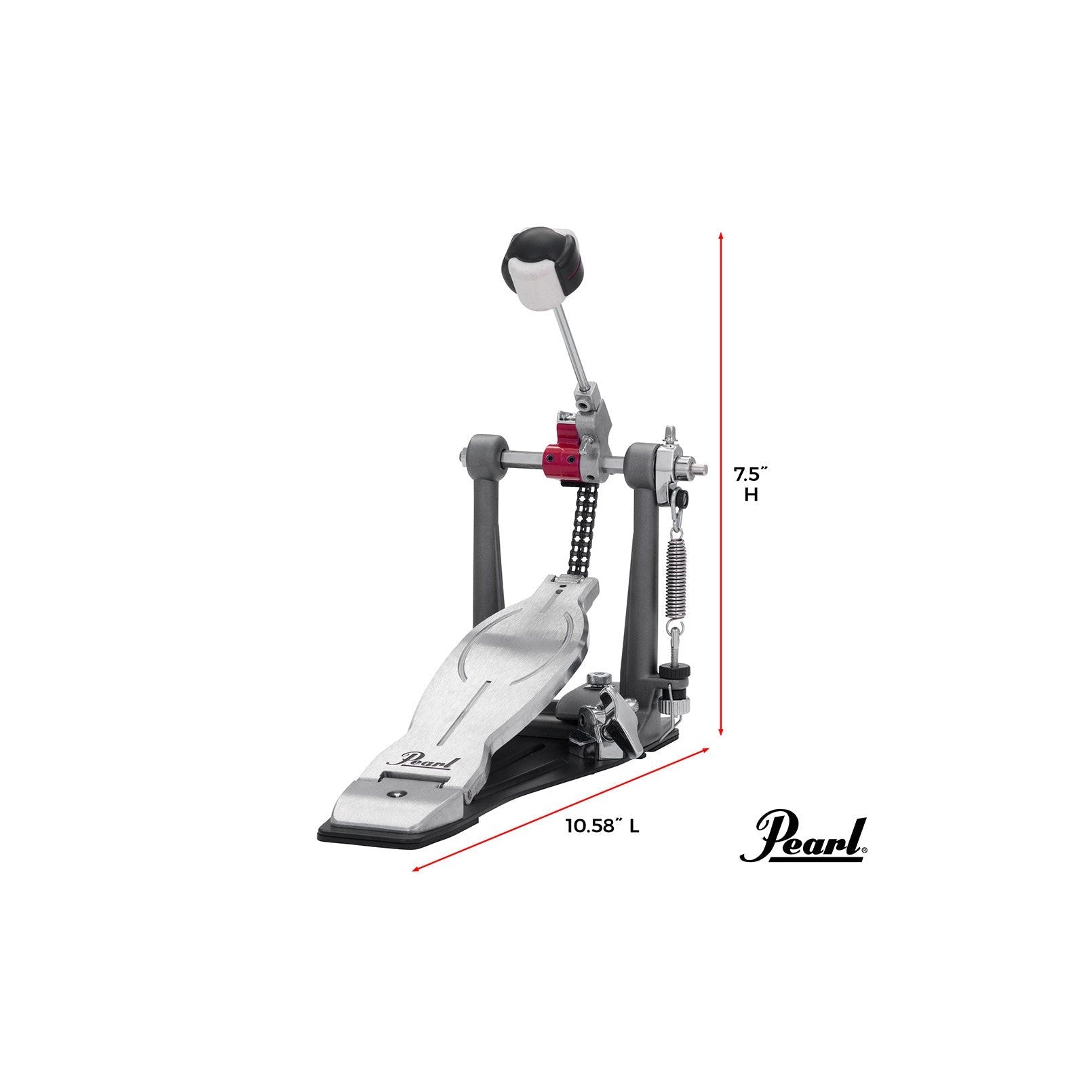 Pedal Đơn Trống Bass Pearl P1030R Eliminator Solo Red-Mai Nguyên Music