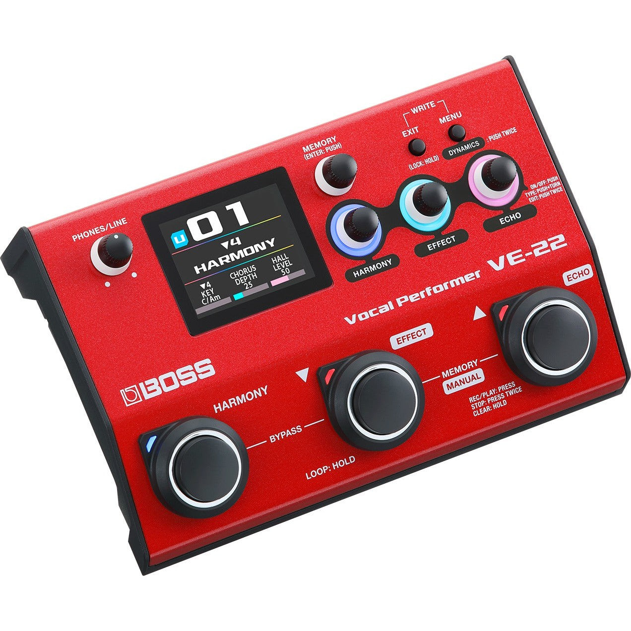 Pedal Guitar Boss VE-22 Vocal Effect & Looper-Mai Nguyên Music