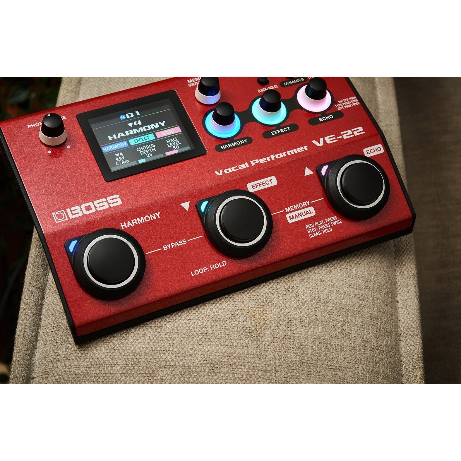 Pedal Guitar Boss VE-22 Vocal Effect & Looper-Mai Nguyên Music