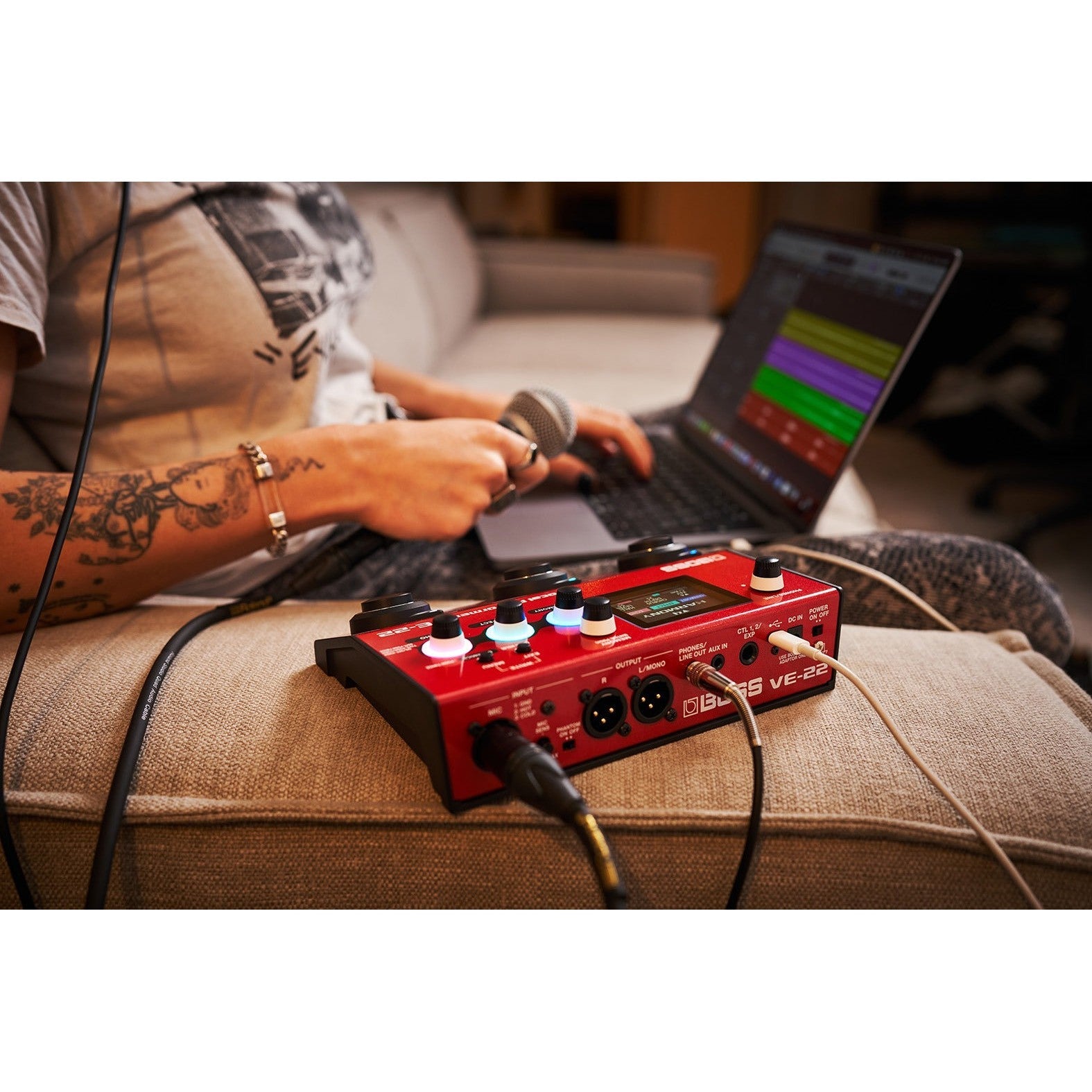 Pedal Guitar Boss VE-22 Vocal Effect & Looper-Mai Nguyên Music