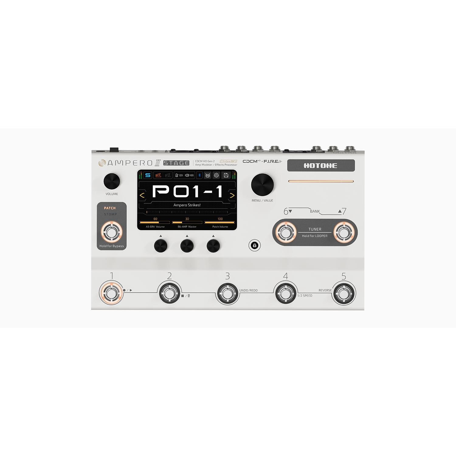 Pedal Guitar Multi Effect Hotone Ampero II Stage MP-380-Mai Nguyên Music