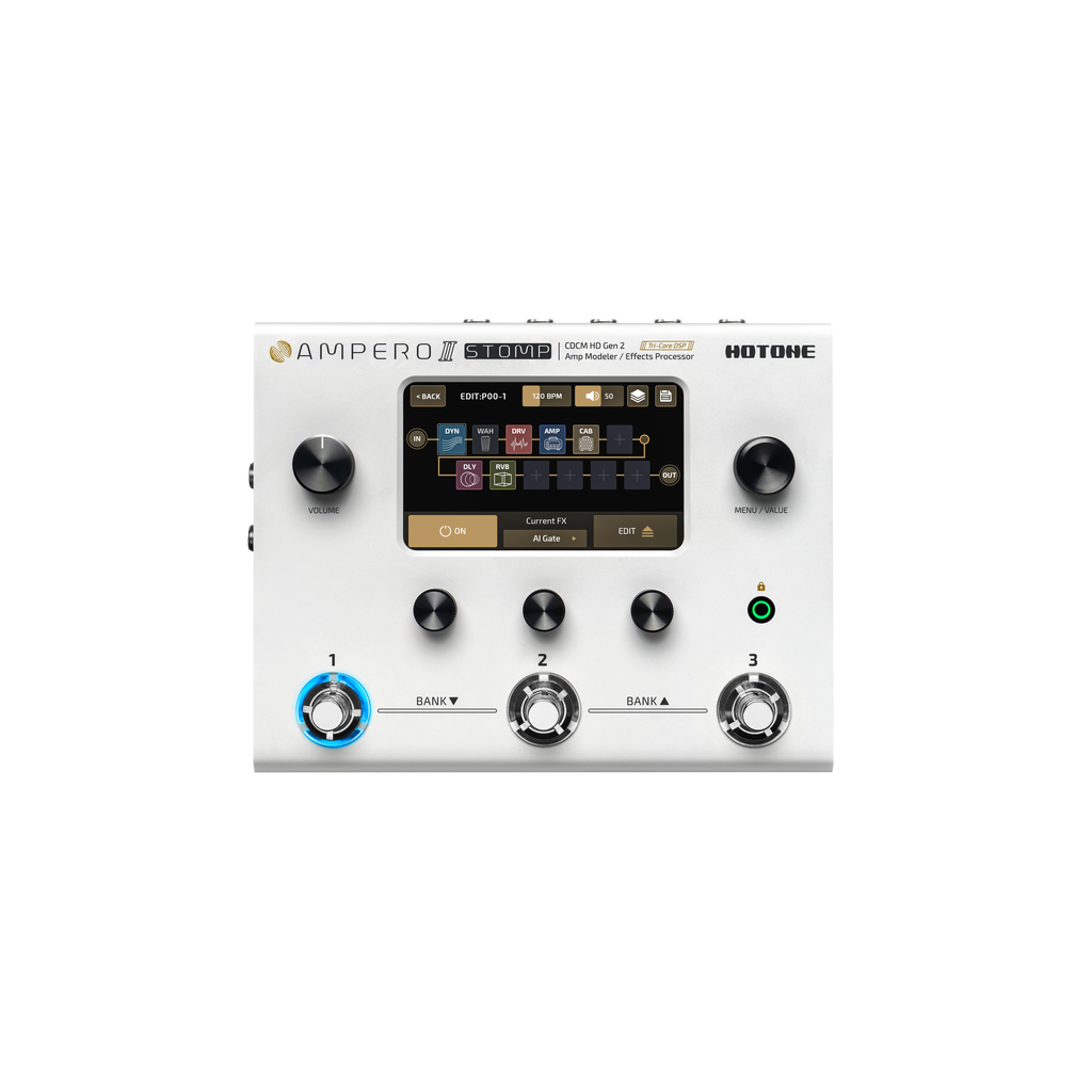 Pedal Guitar Multi Effect Hotone Ampero II Stomp MP-300-Mai Nguyên Music