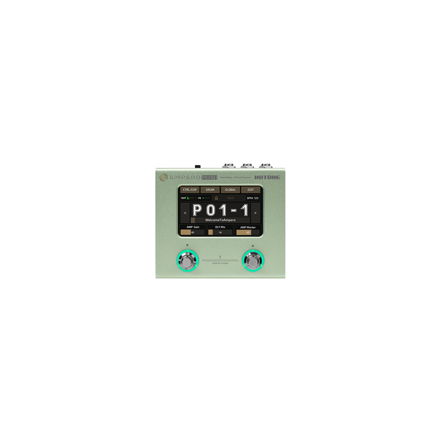 Pedal Guitar Multi Effect Hotone Ampero Mini MP-50-Mai Nguyên Music