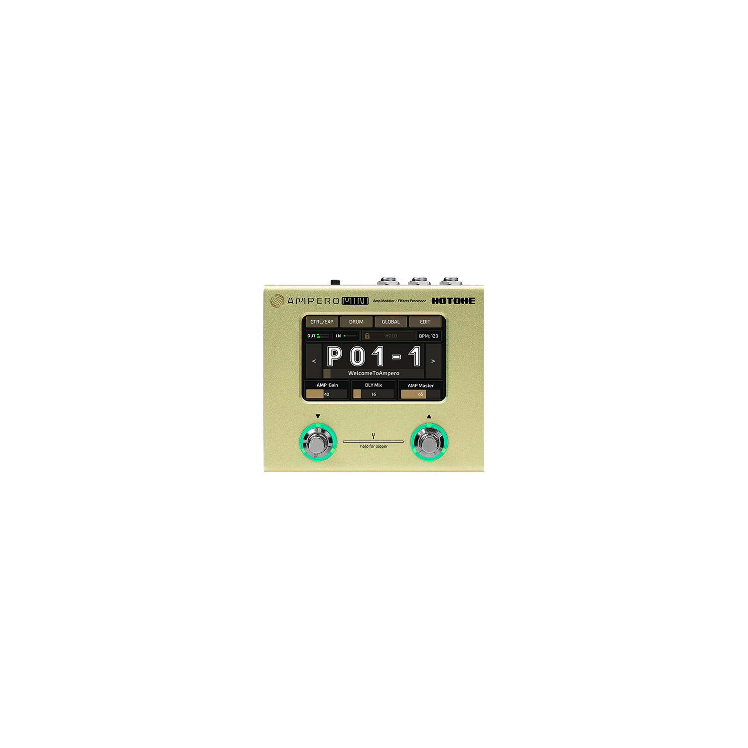 Pedal Guitar Multi Effect Hotone Ampero Mini MP-50-Mai Nguyên Music