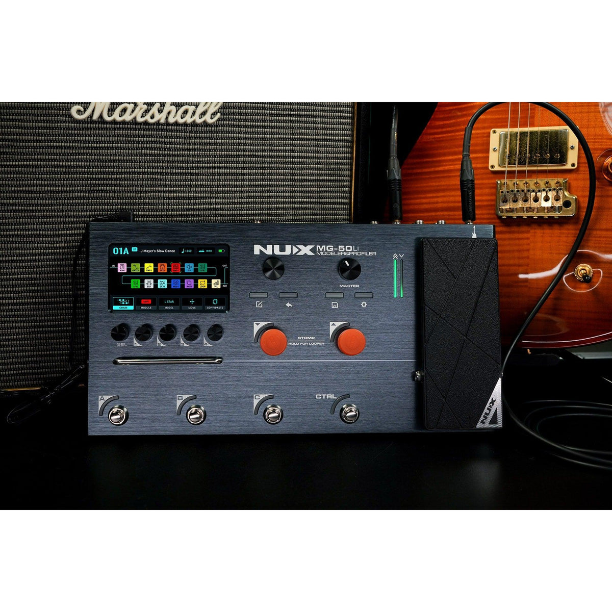 Pedal Guitar Multi Effect Nux MG-50Li-Mai Nguyên Music