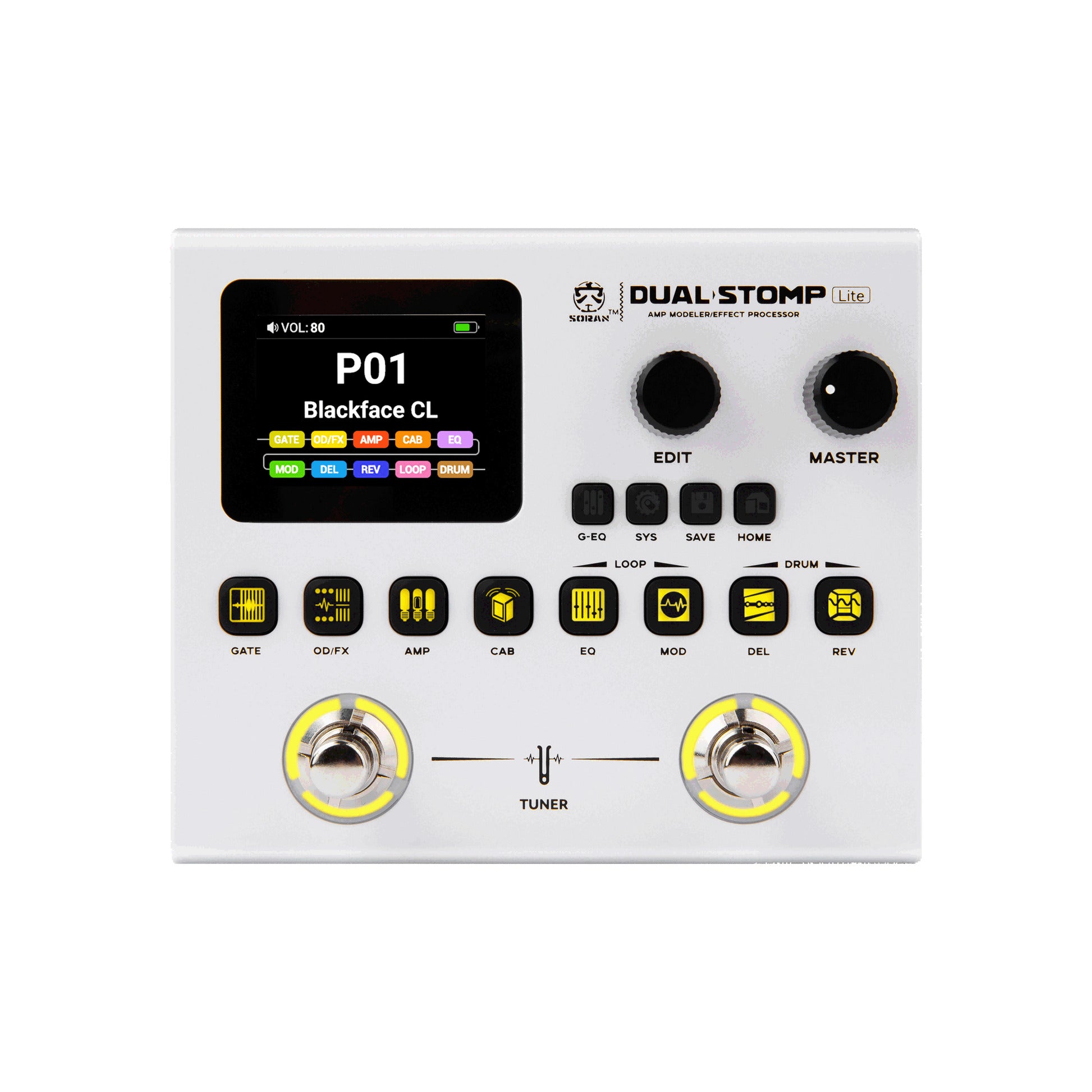 Pedal Guitar Soran Dual Stomp Lite