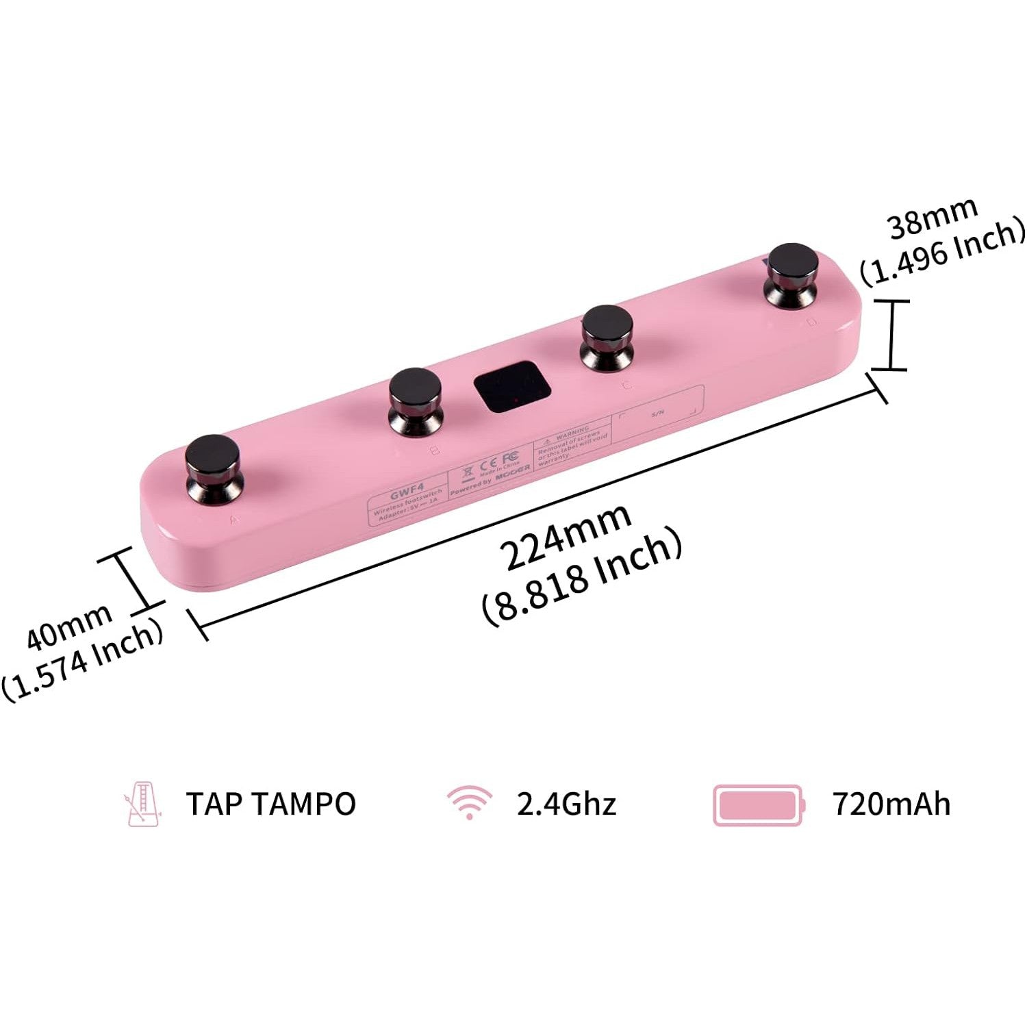 Pedal Wireless Footswitch Mooer GWF4-Mai Nguyên Music