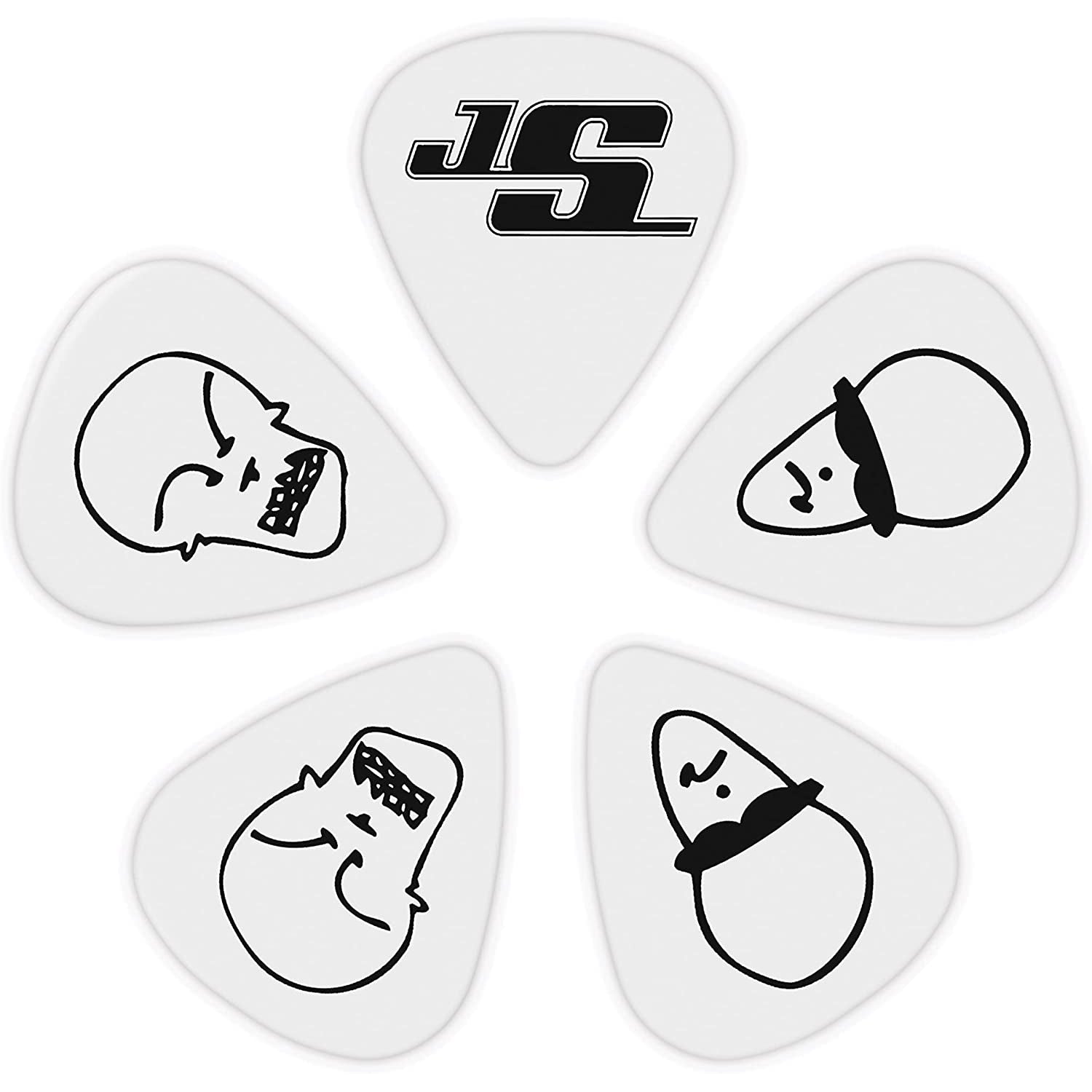 Phím Gảy Đàn Guitar D'Addario Joe Satriani, White, 10 Pack, Light-Mai Nguyên Music