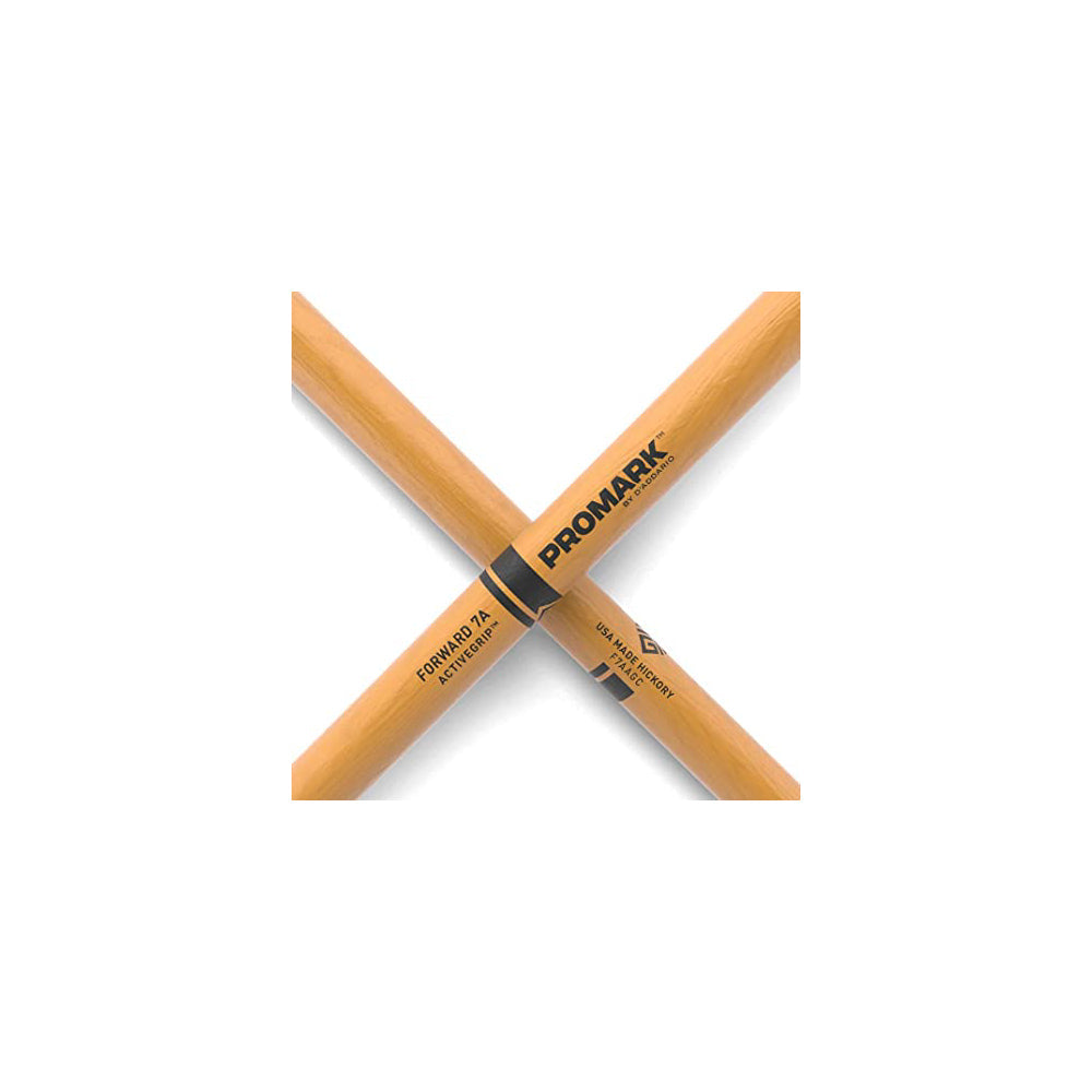 Promark F7AAGC Forward 7A ActiveGrip Clear Drumstick, Wood Tip-Mai Nguyên Music