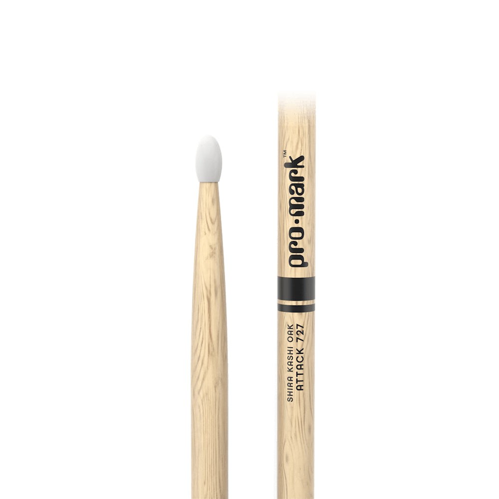 Promark PW727N Shira Kashi Oak 727 Drumsticks, Nylon Tip-Mai Nguyên Music
