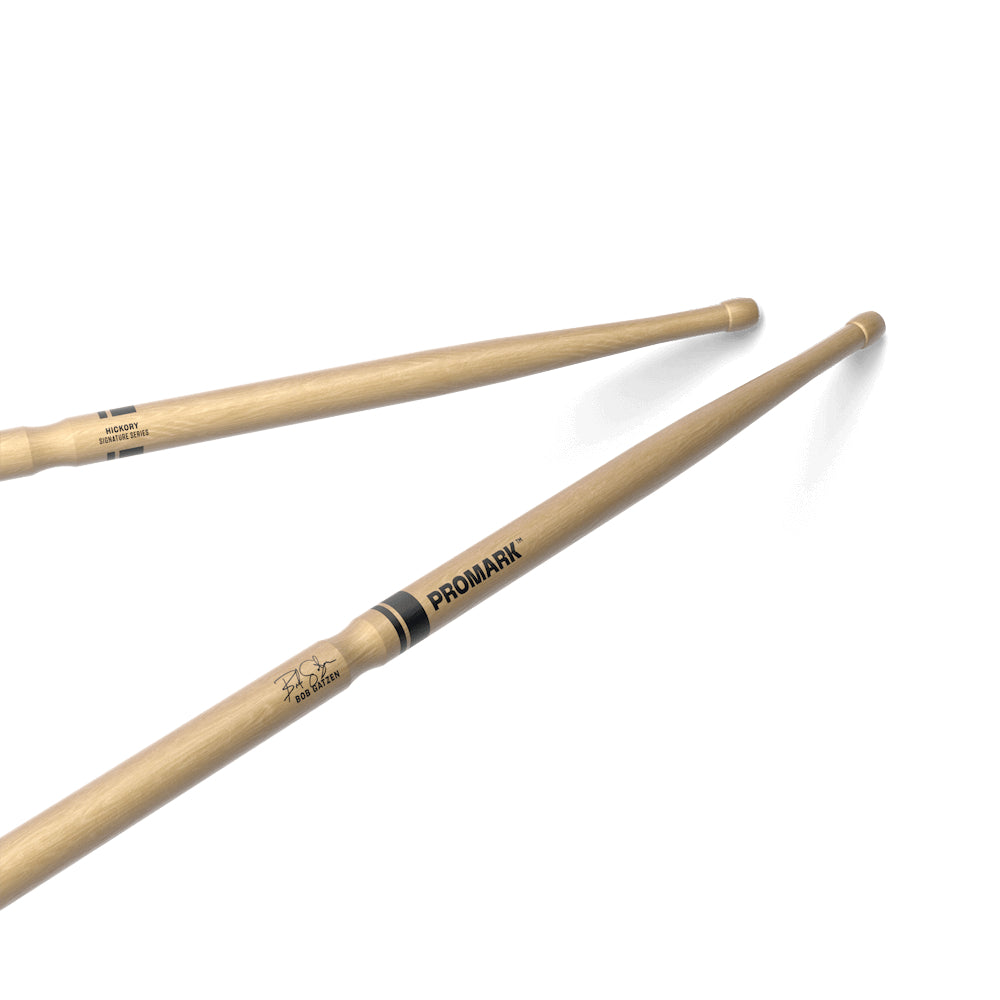 Promark RBBGBGW Hickory Bob Gatzen Drumsticks, Wood Tip-Mai Nguyên Music