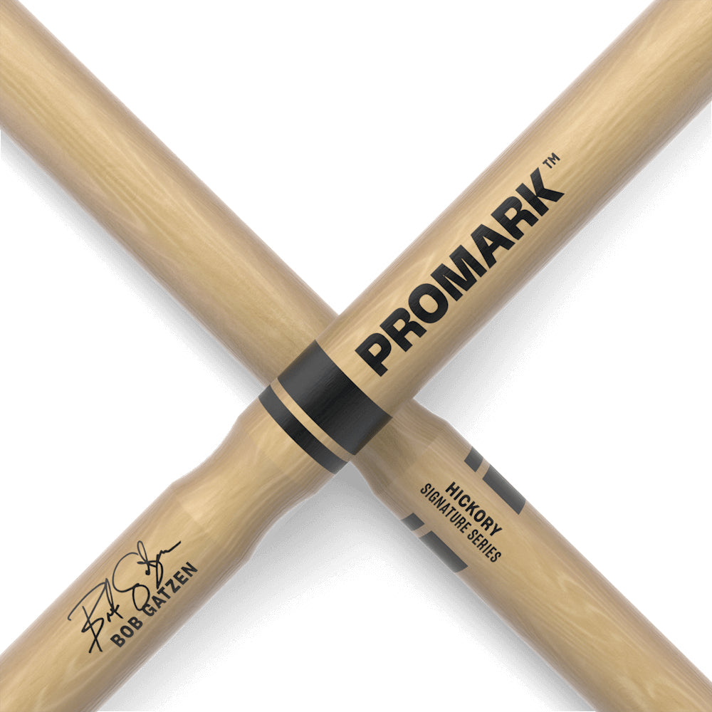 Promark RBBGBGW Hickory Bob Gatzen Drumsticks, Wood Tip-Mai Nguyên Music